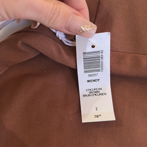 Aritzia brown mini skirt - Picture 2 of 4